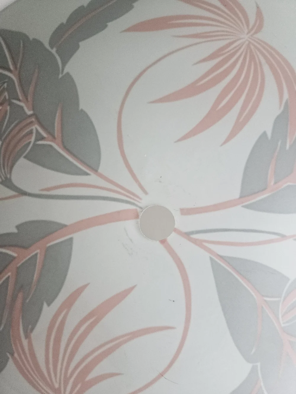 Vintage Mid Century Modern Palm Leaf/Palm Tree Ceiling Flush Mount Light Shade